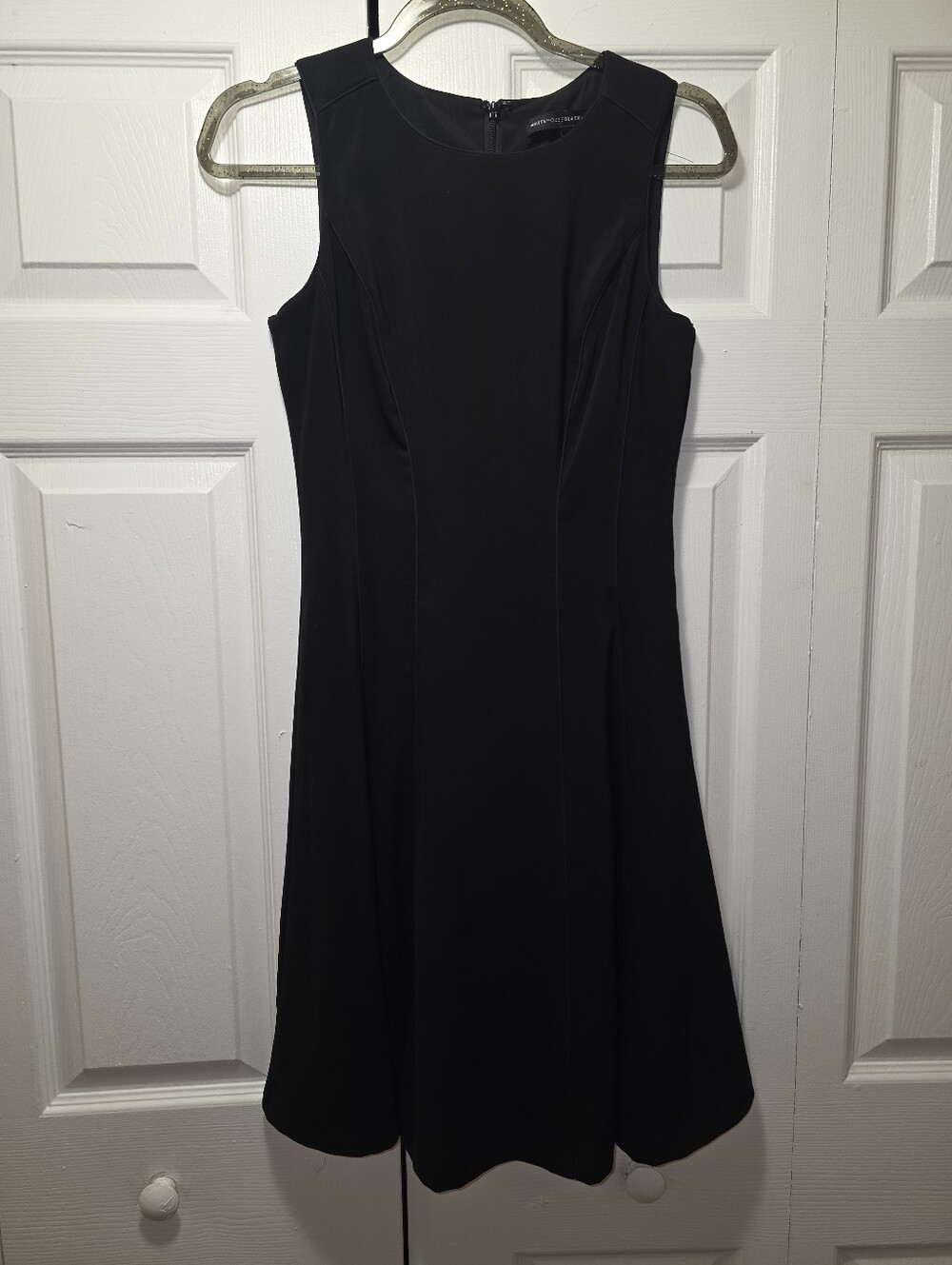 White House Black Market Structured Black Dress Size 2